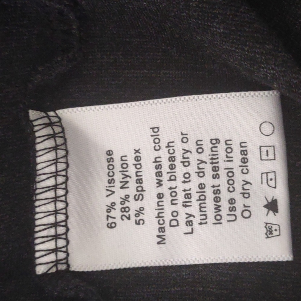 Common Sense straight leg stretch ankle pants Size M Charcoal. Made in the USA - Picture 6 of 7